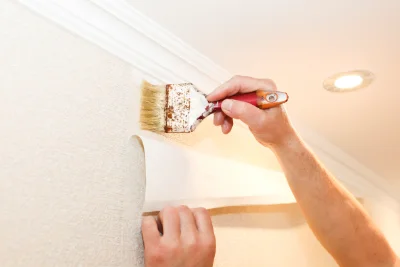 Pose de papier peint à Loddes — revêtements muraux et toiles de verre